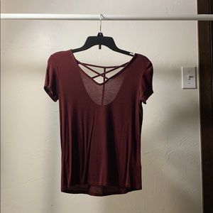 So authentic american burgundy soft t-shirt